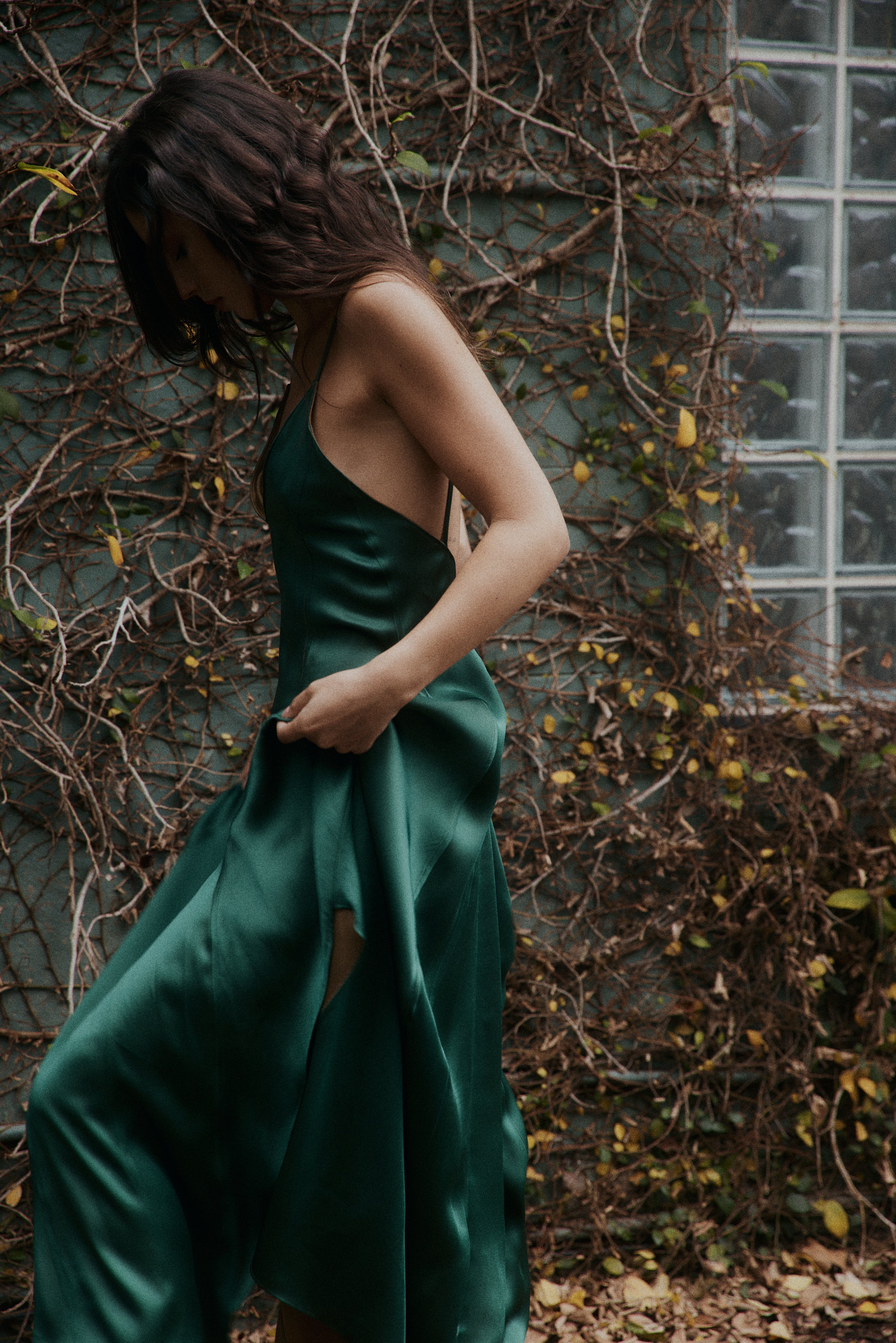 CAMPBELL Dress Forest Green